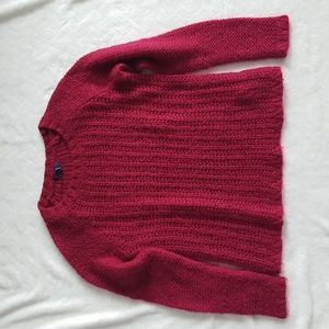 Gap wool sweater dark red sz S womens